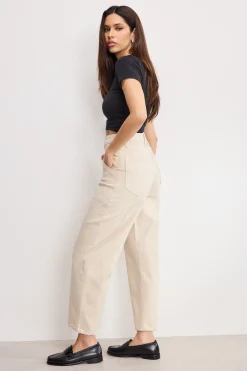 cropped barrel pants