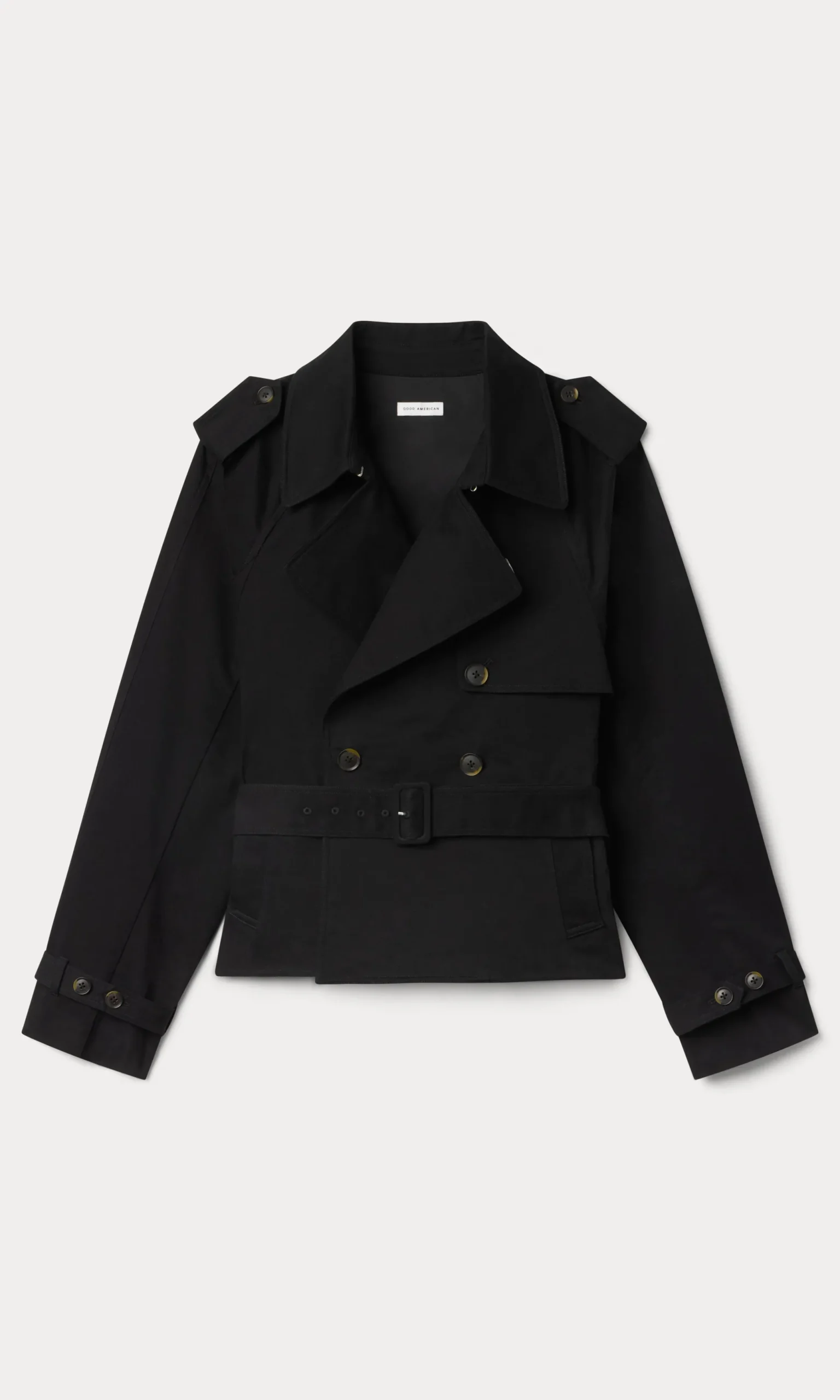 cropped trench jacket
