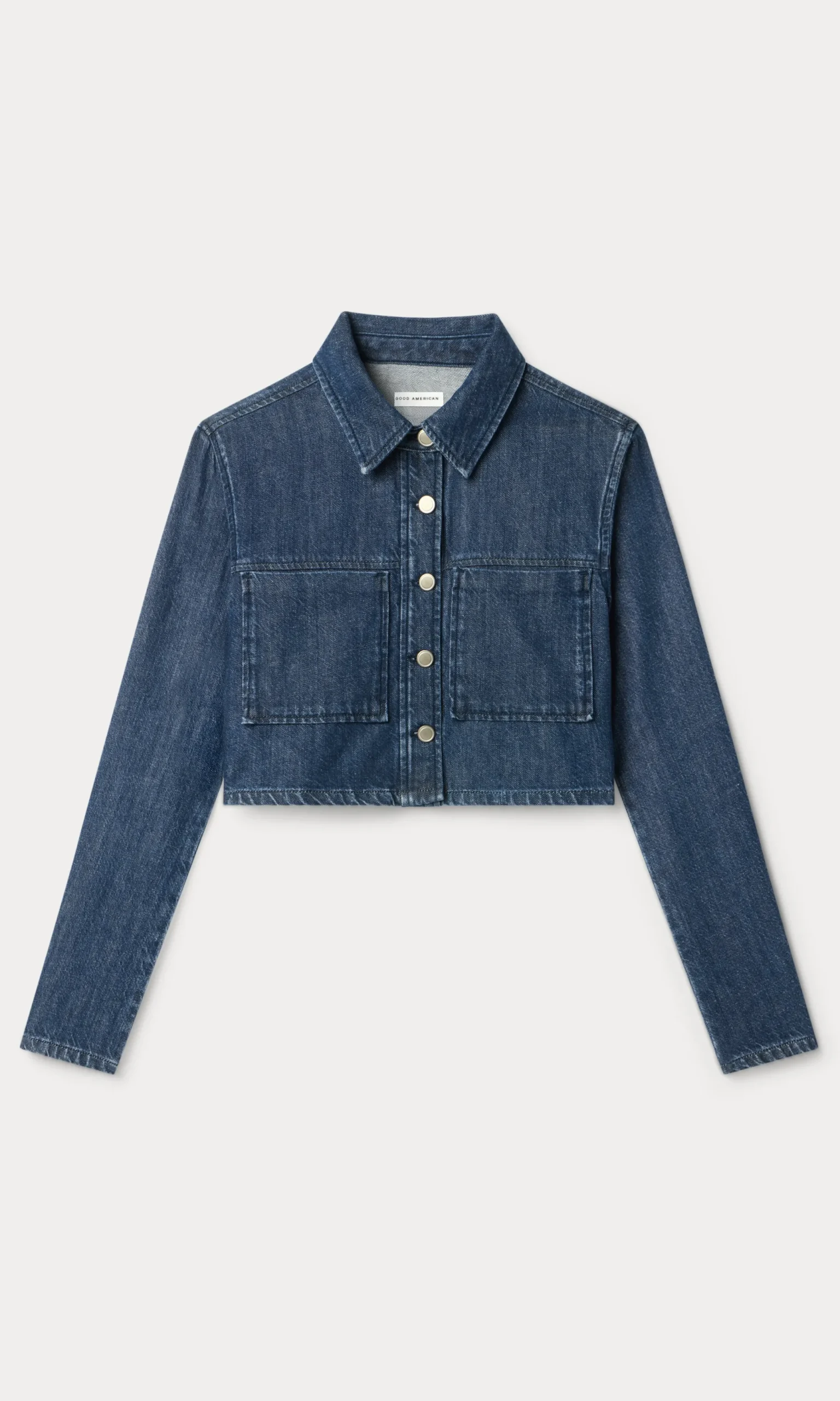 denim cropped jacket