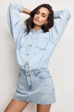 denim shirt dress