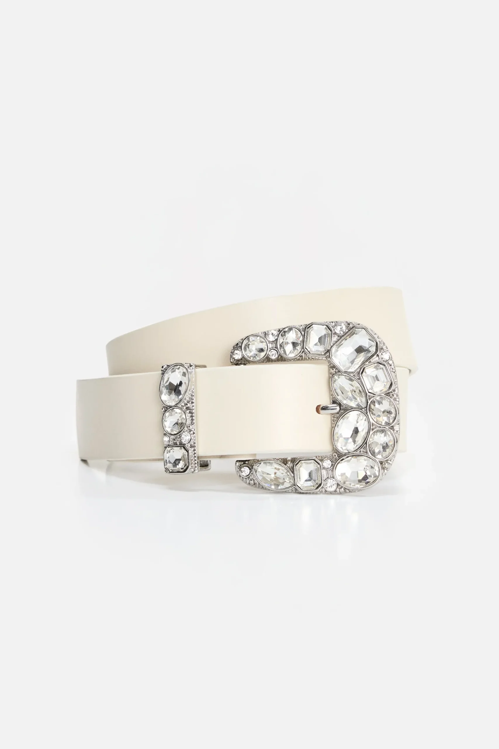 dolly classic crystal leather belt