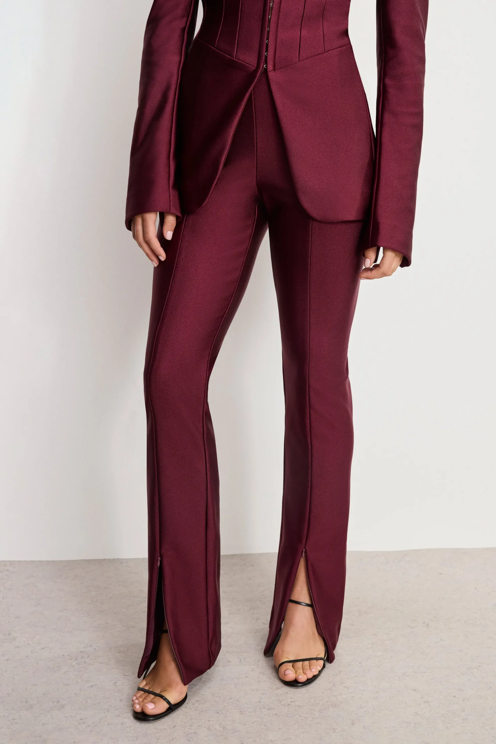 dolly compression shine pull on pants