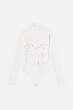 dolly crystal corset bodysuit