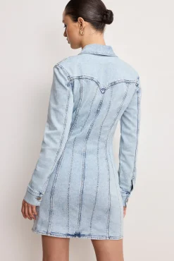 dolly denim corset dress
