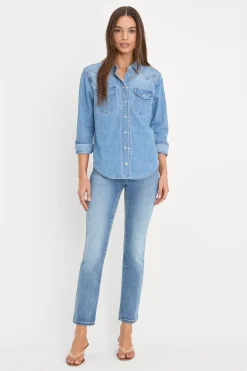 dolly slim fit denim shirt
