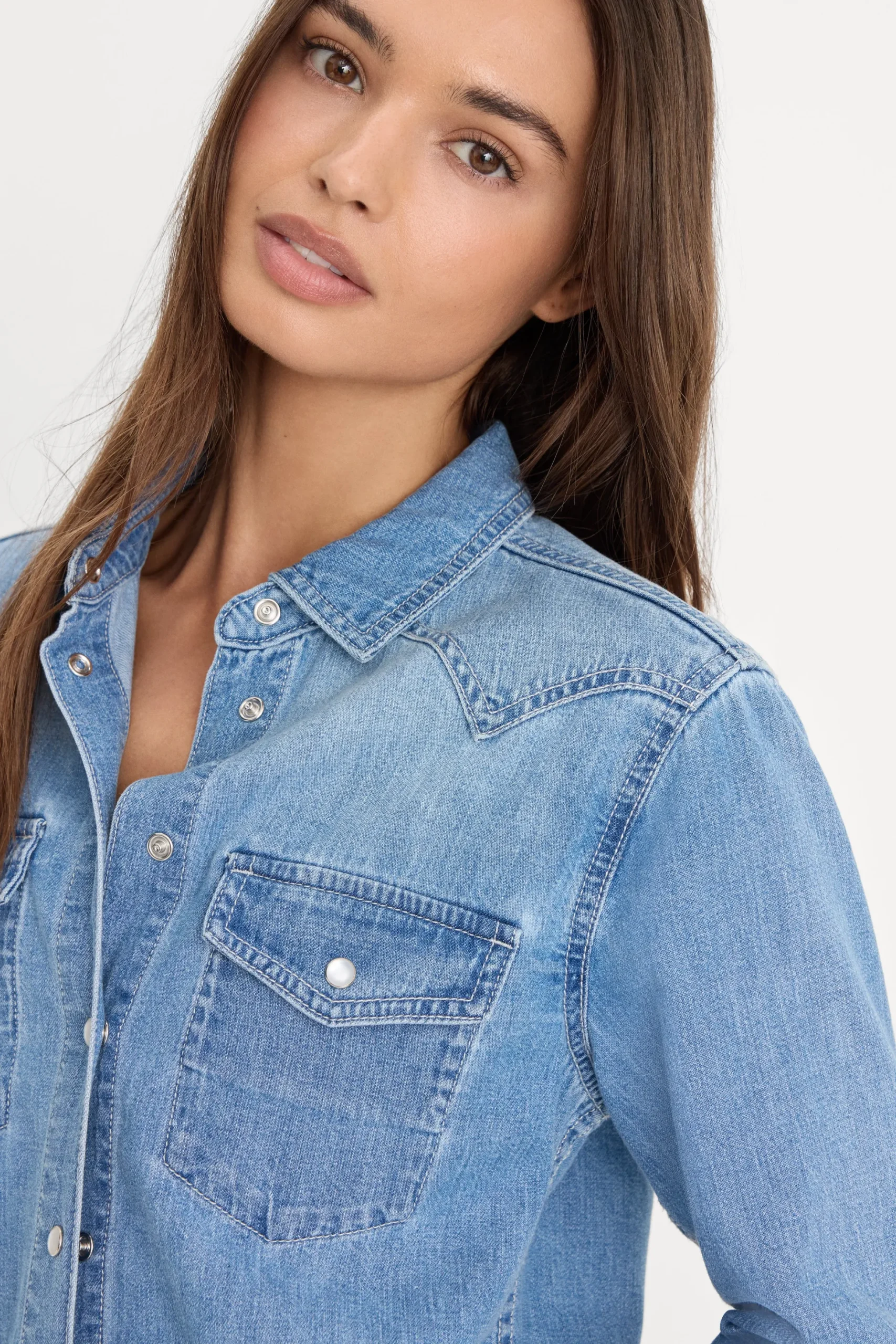 dolly slim fit denim shirt