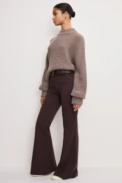 essential suiting flare trousers