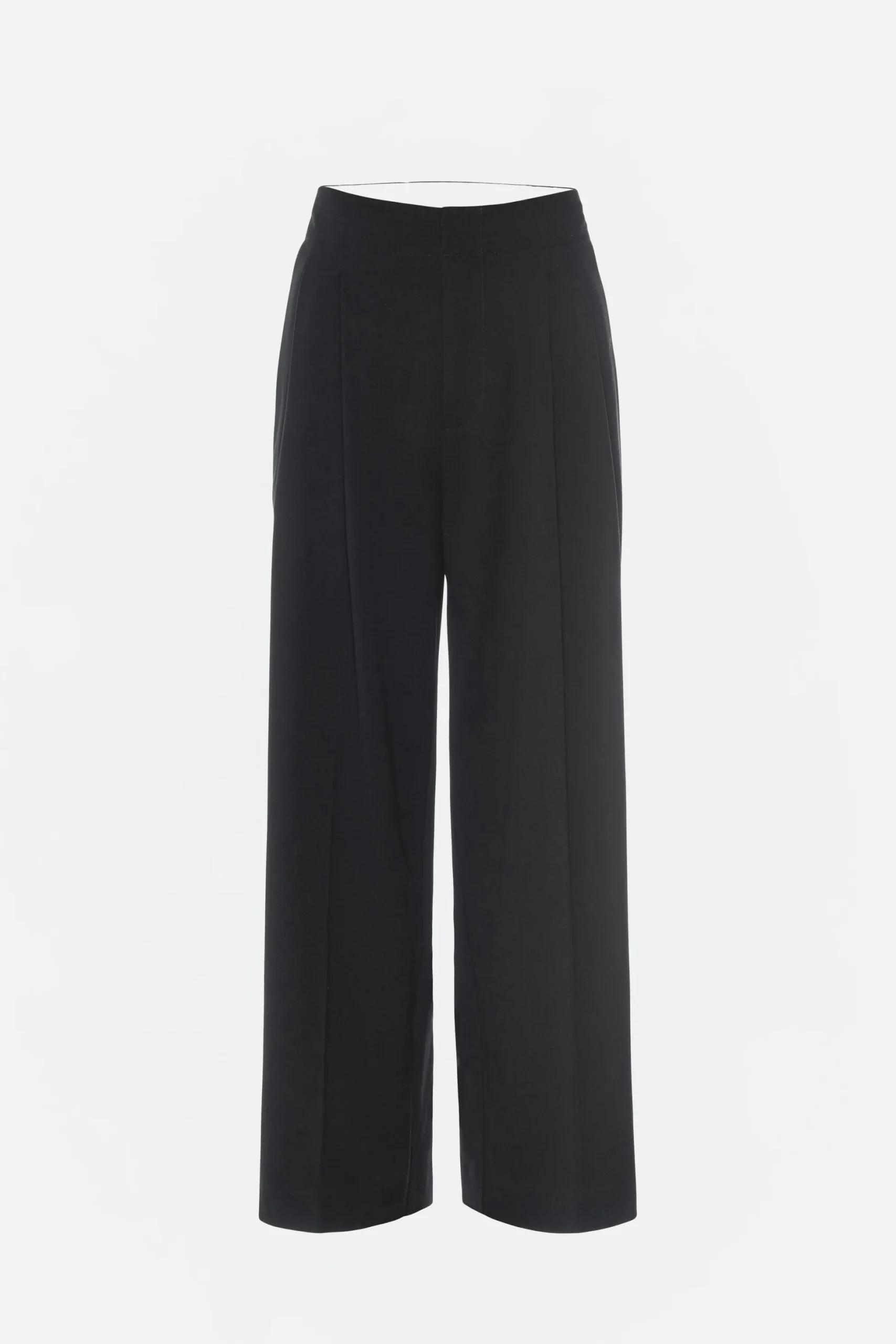 essential suiting pleated cropped trousers