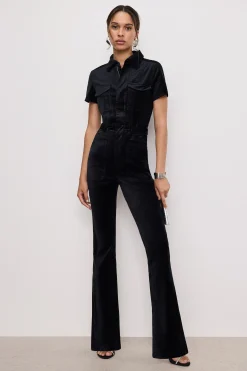 fit for success velvet bootcut jumpsuit