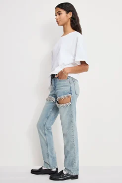 good icon straight diamond jeans