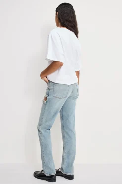 good icon straight diamond jeans