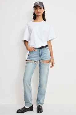 good icon straight diamond jeans