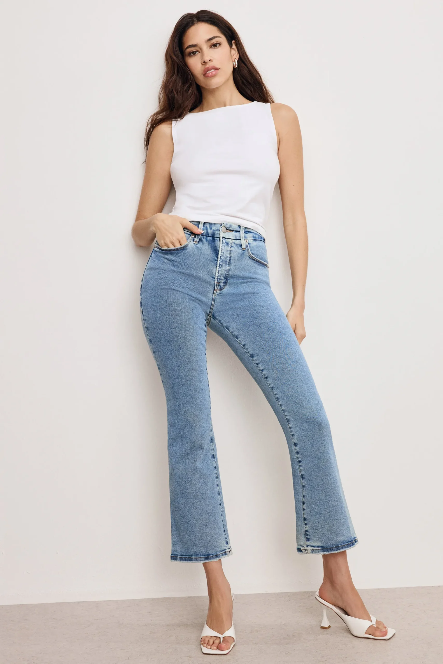 good legs crop mini boot jeans