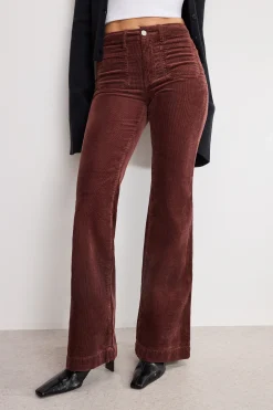 good legs flare corduroy pants