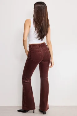 good legs flare corduroy pants