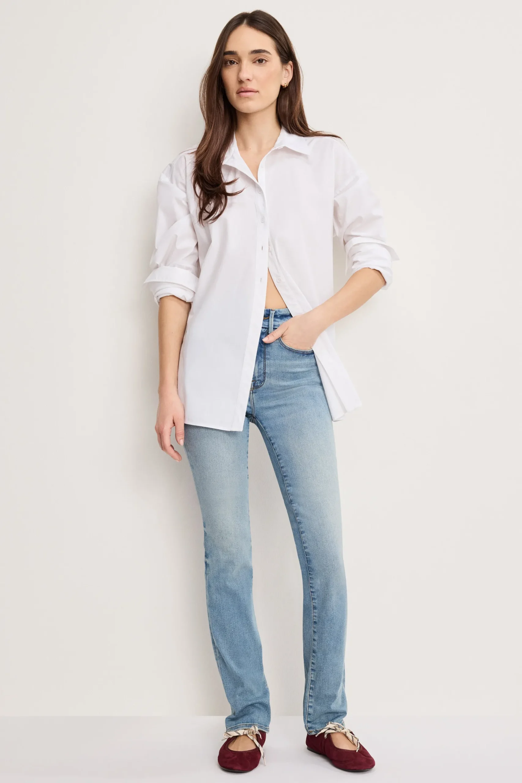good legs straight jeans long