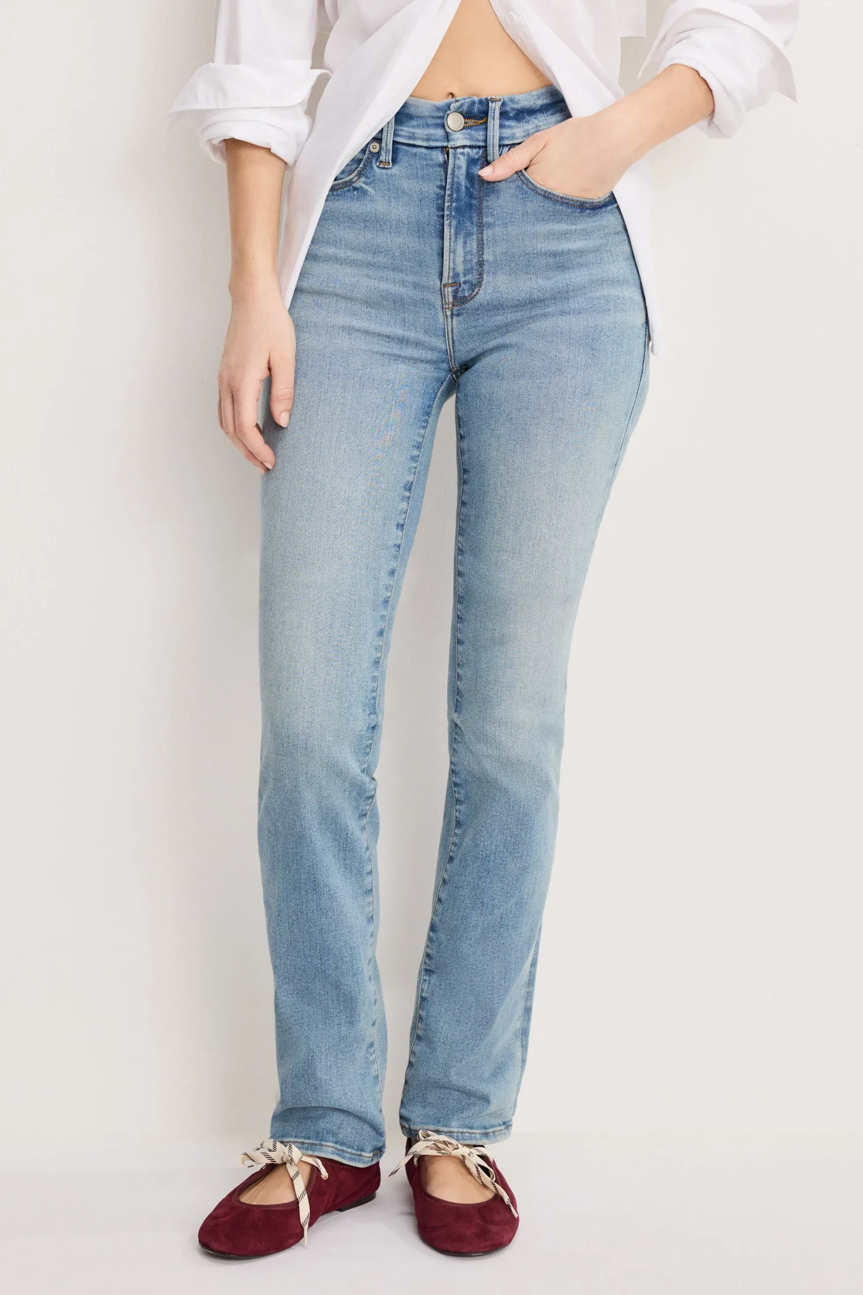 good legs straight jeans long
