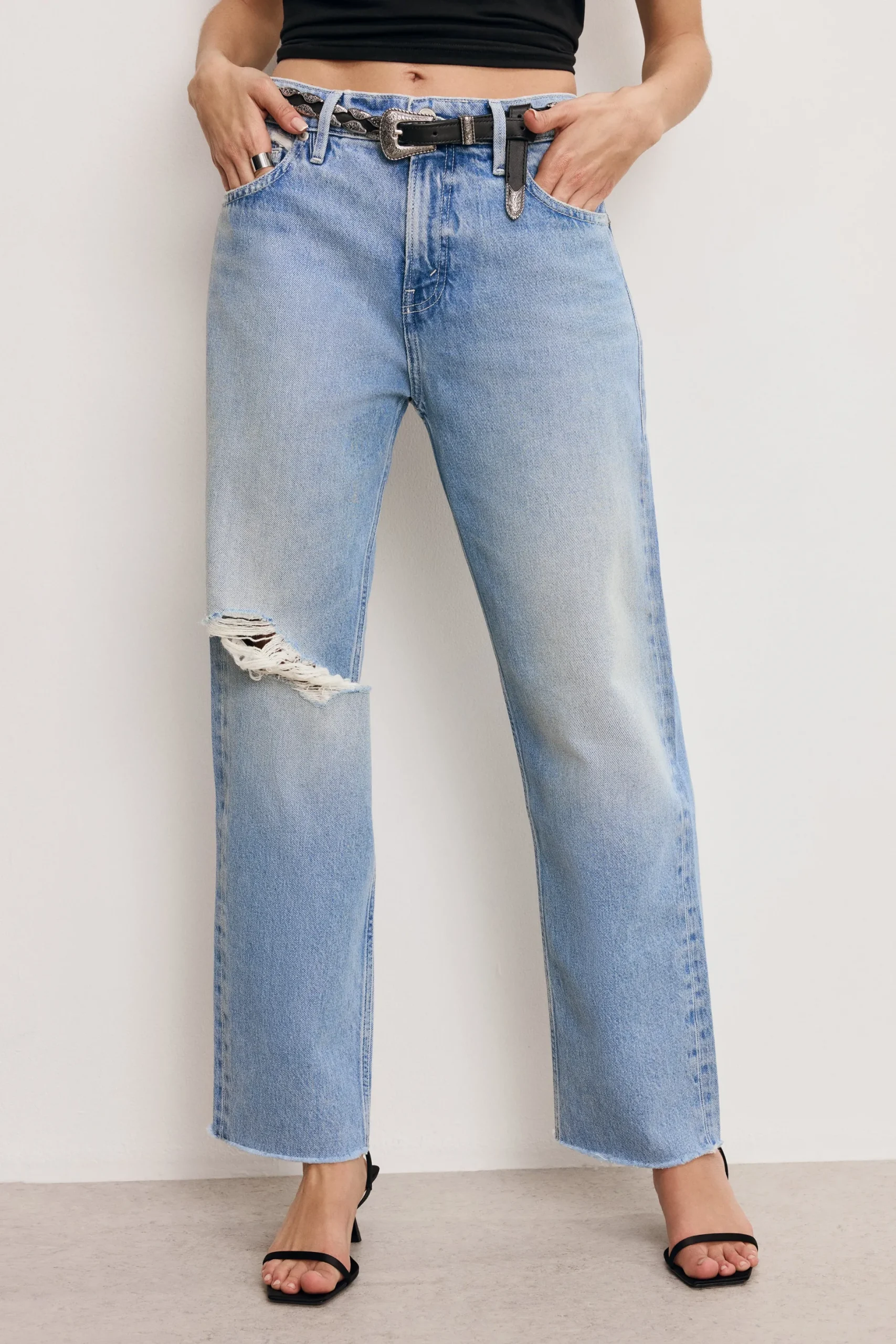 good relaxed straight jeans