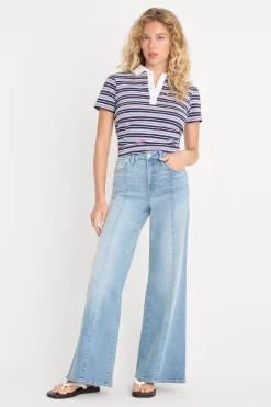 good waist palazzo ankle jeans