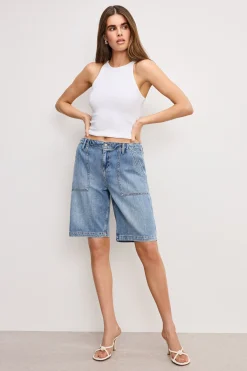 lite linen bermuda short