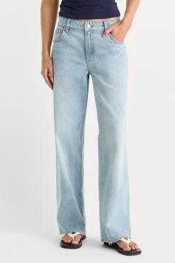 low relaxed straight jeans