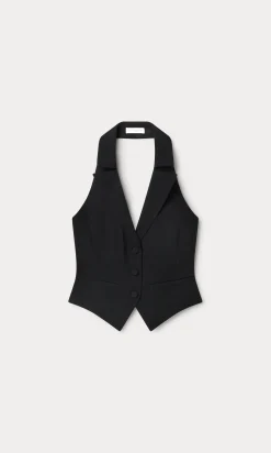 luxe suiting halter vest