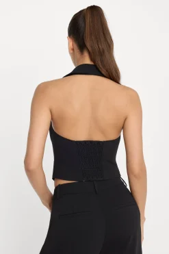 luxe suiting halter vest