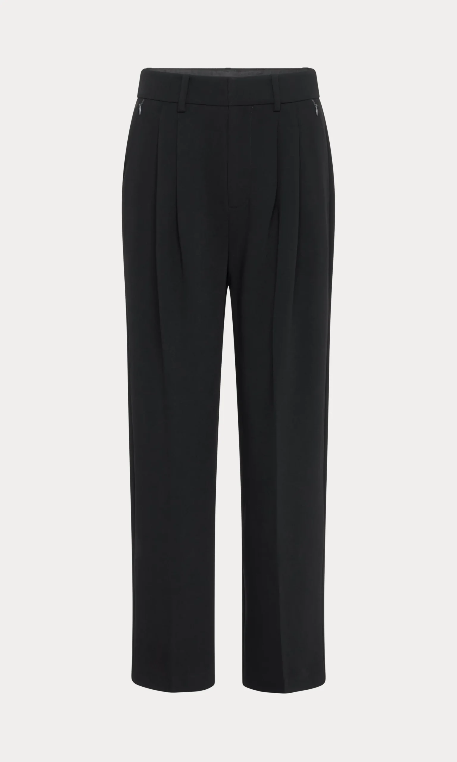 luxe suiting high-rise cropped wide leg trouser