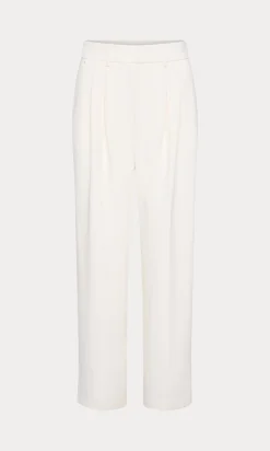 luxe suiting high-rise cropped wide leg trouser