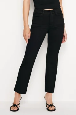 never fade good petite straight raw hem jeans