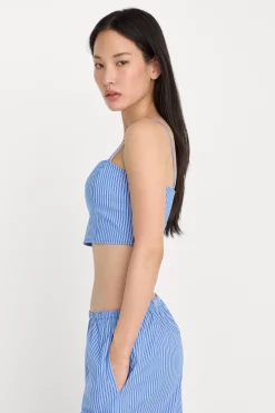 poplin bustier cami top