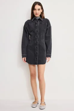 shaped denim dress