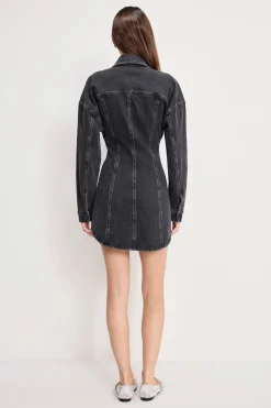 shaped denim dress