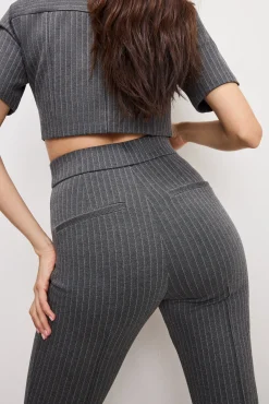 soft-stretch ponte kick flare pants