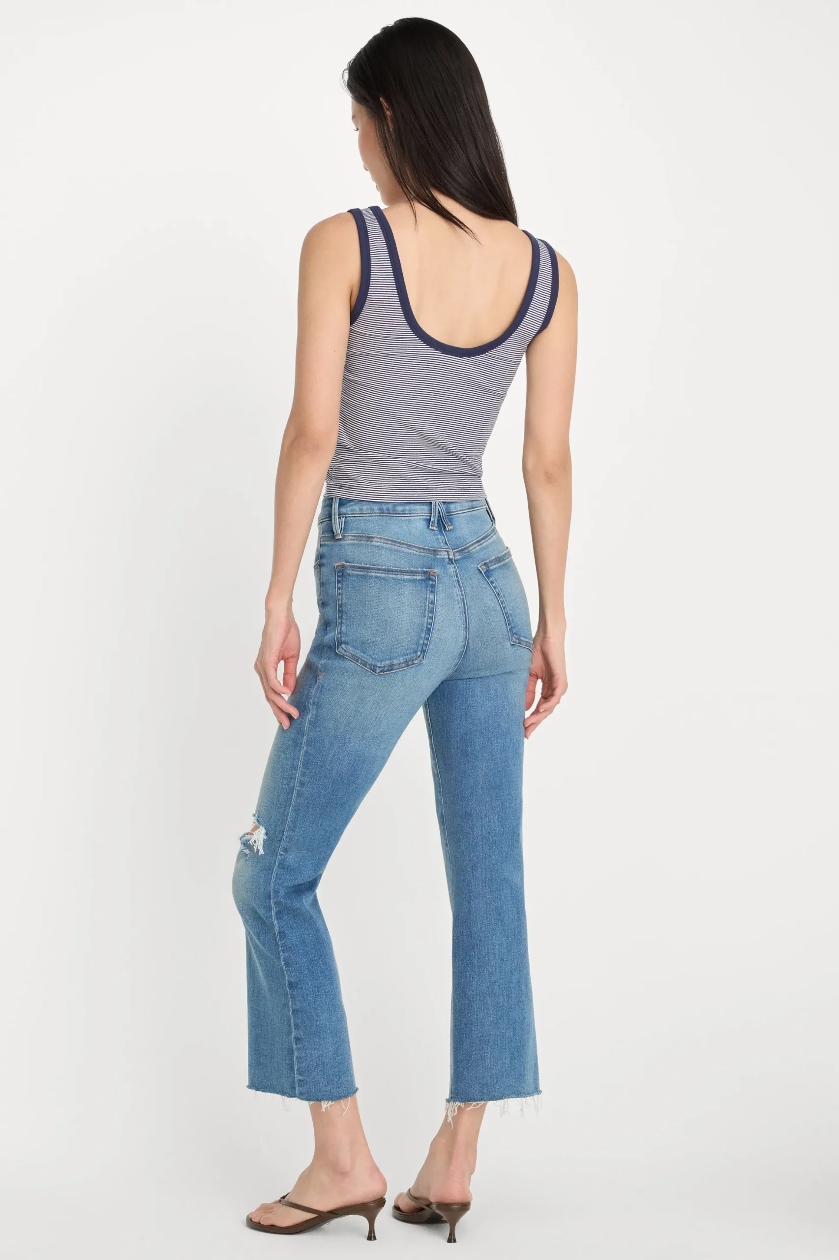 soft tech good legs crop mini boot jeans