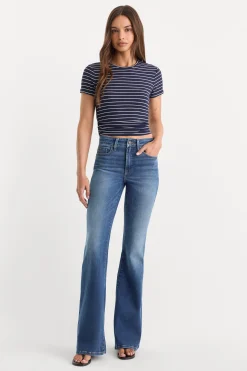 soft tech good legs flare jeans