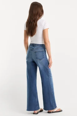 soft tech good waist palazzo ankle jeans