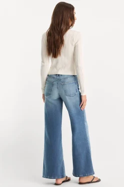 soft tech good waist palazzo ankle jeans