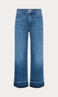 soft tech good waist palazzo cropped jeans