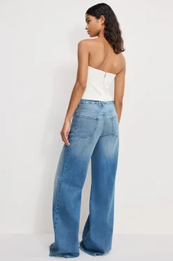 soft tech good waist palazzo jeans