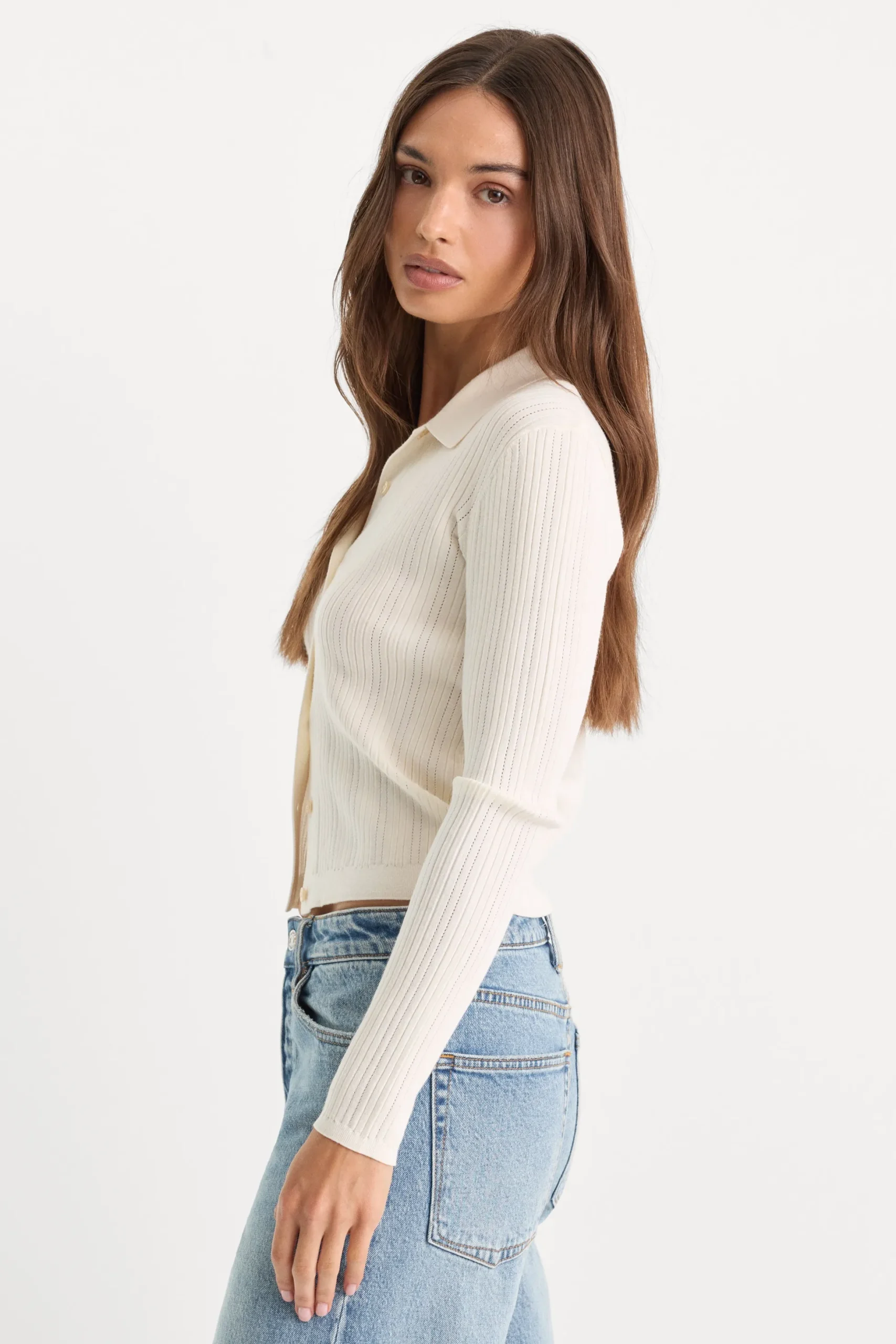 the ladder rib cardigan