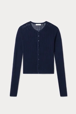 the open knit cardigan
