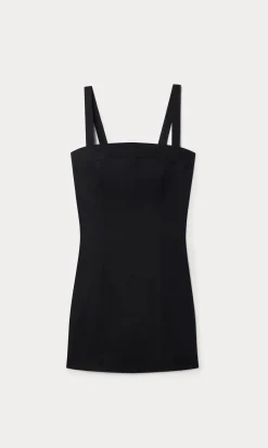 the structured linen mini dress
