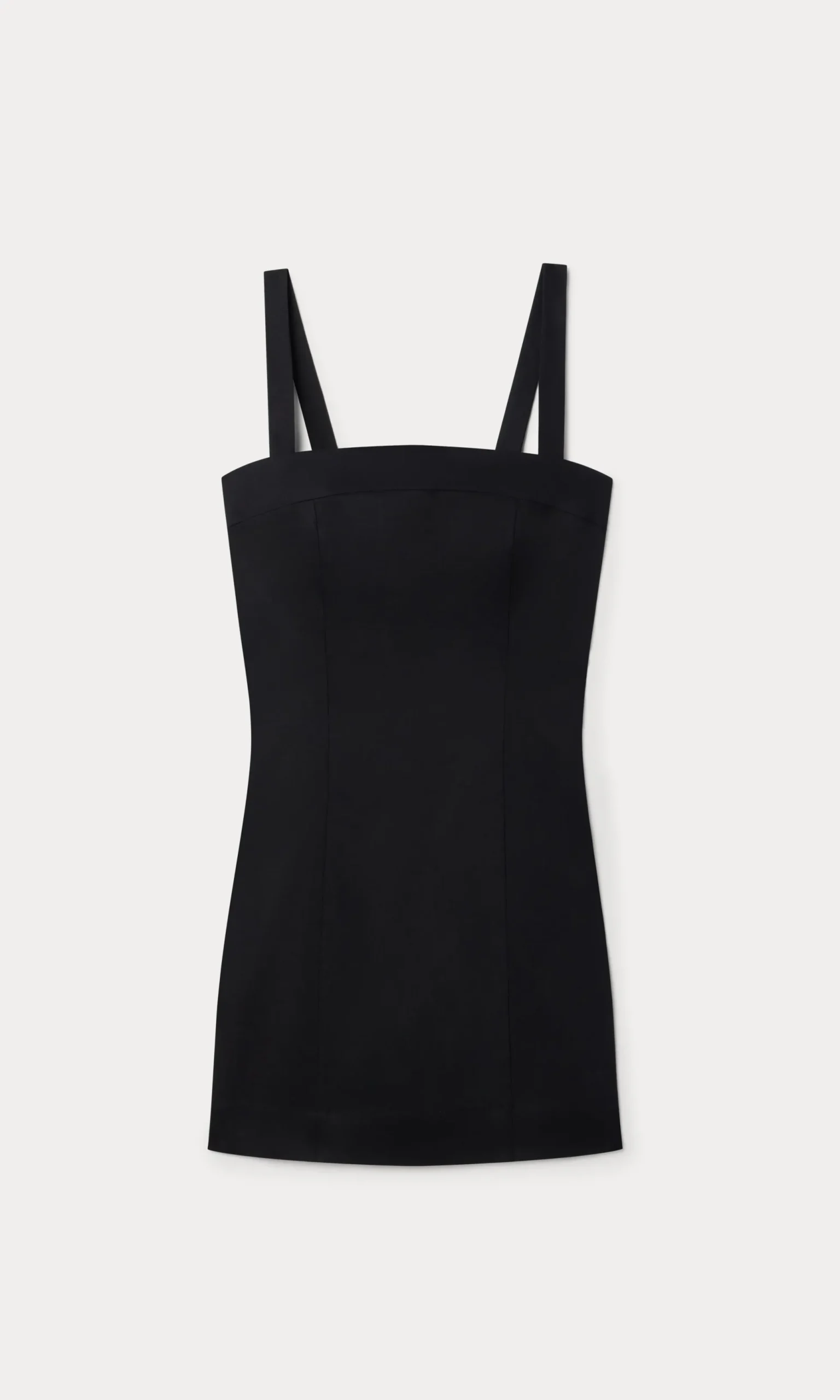 the structured linen mini dress