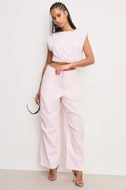 twill parachute pants