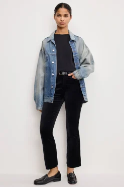 velvet good high rise kick flare pants