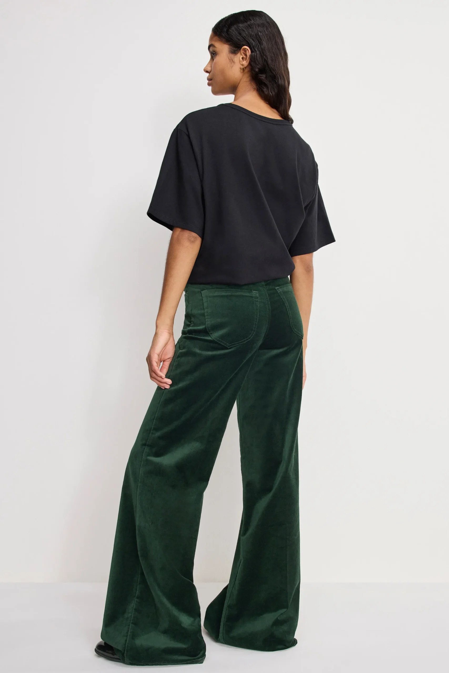 velvet good waist palazzo pants