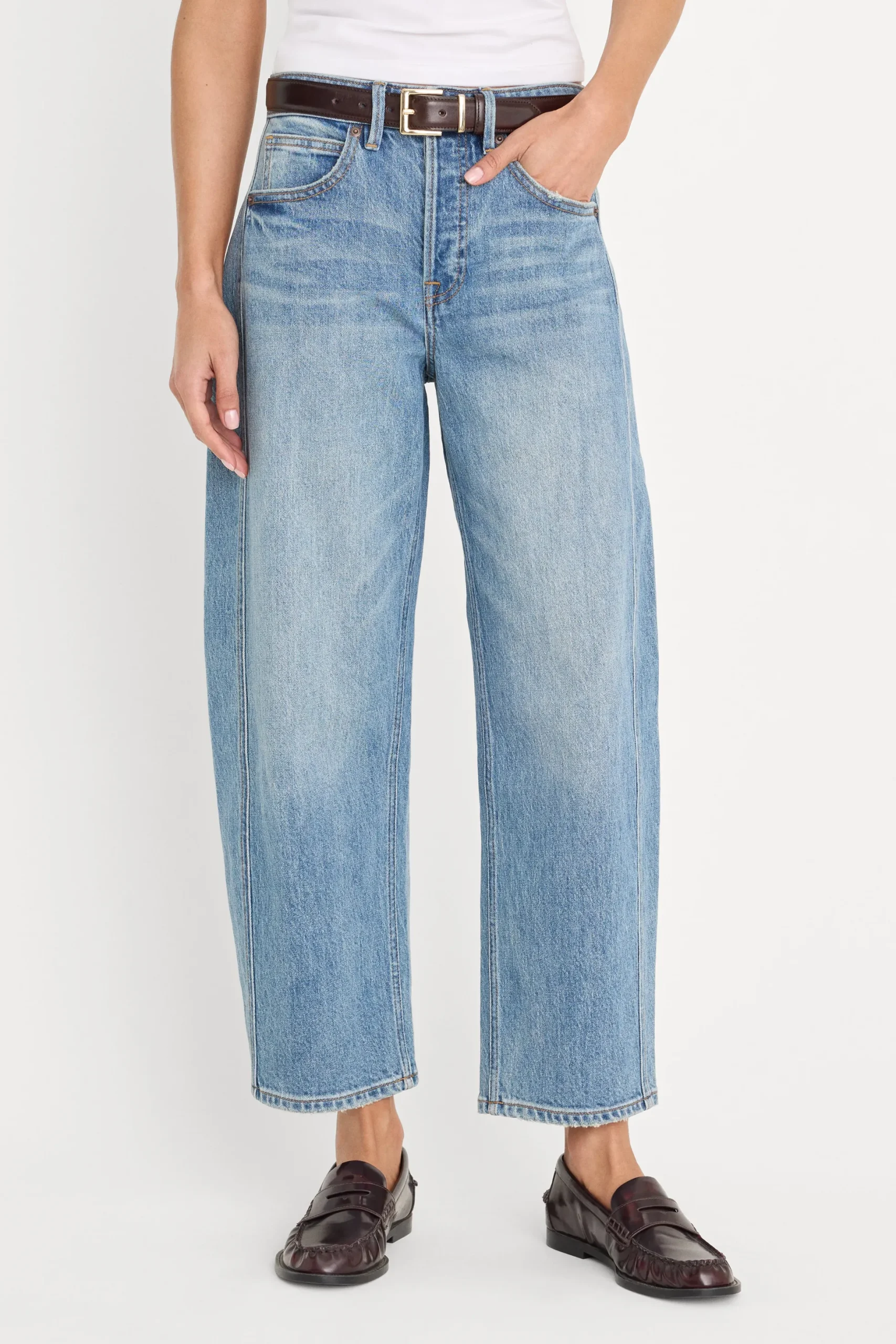 vintage barrel ankle jeans