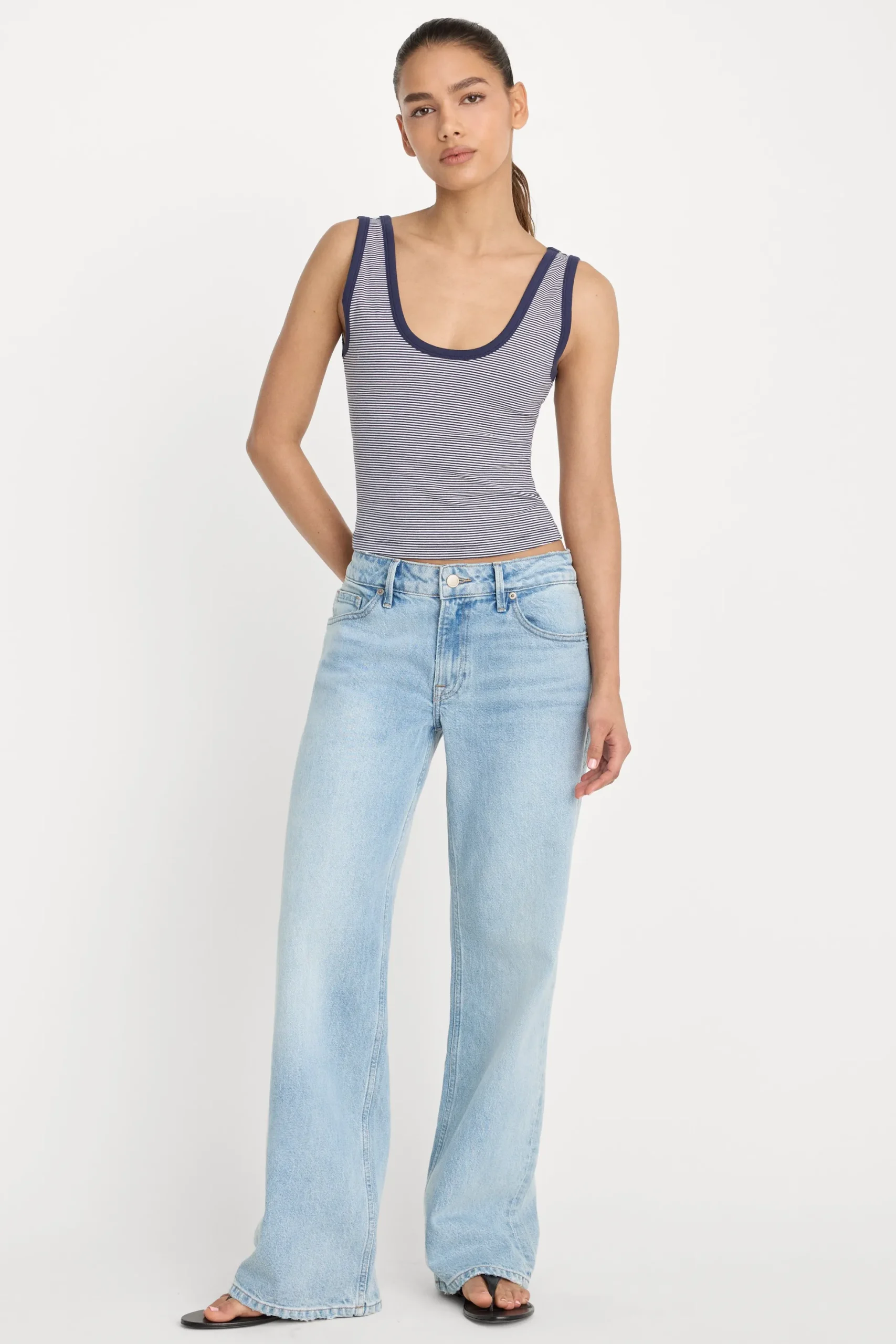 vintage low loose jeans