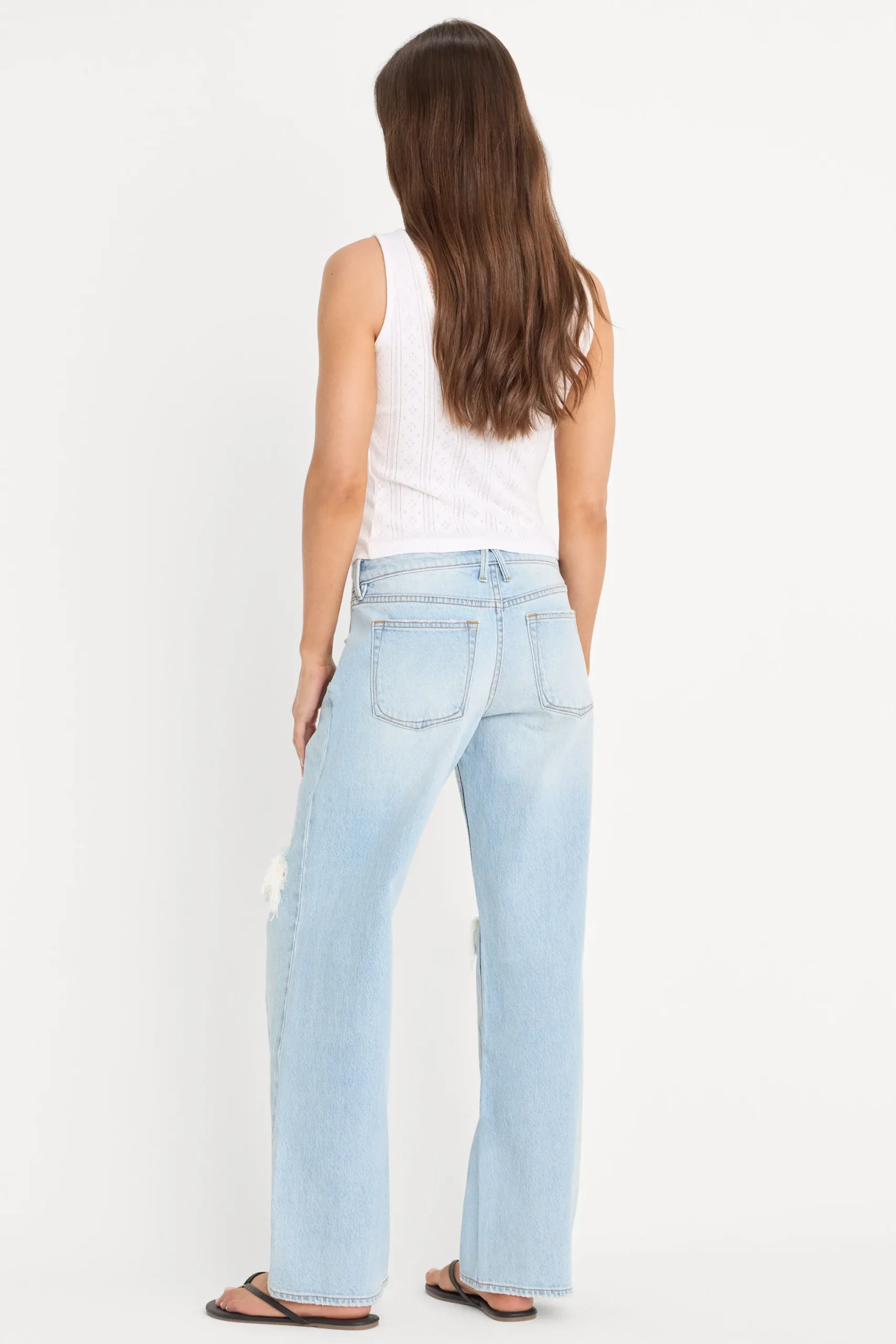 vintage low loose jeans